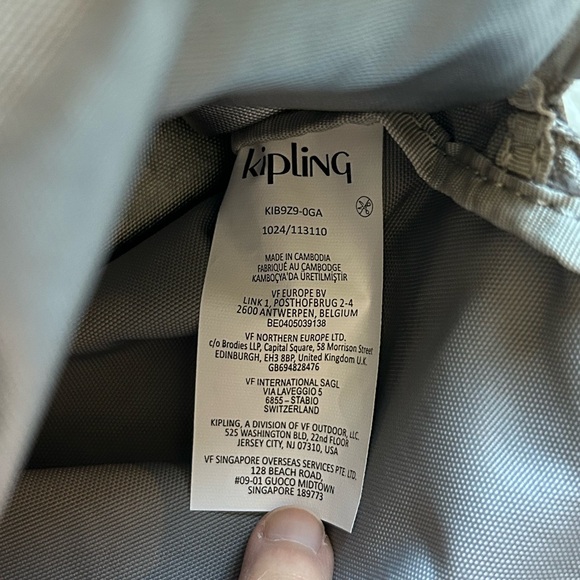 💜SOLD💜Kipling New Eleorado Mini Crossbody Bag Smooth Silver Metallic - Picture 14 of 15